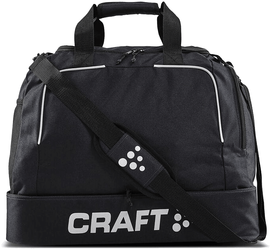 Craft Sporttasche mit Schuhfach 65L Pro Control, One Size, schwarz/weiß