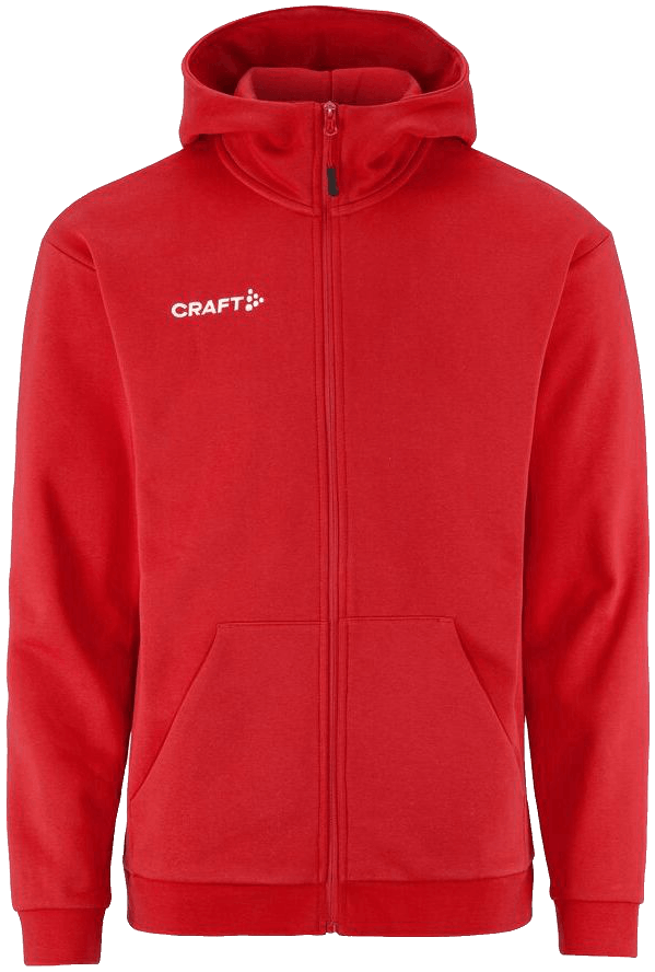 Craft Community 2.0 Kapuzenjacke Logo, XXXL, rot/weiß