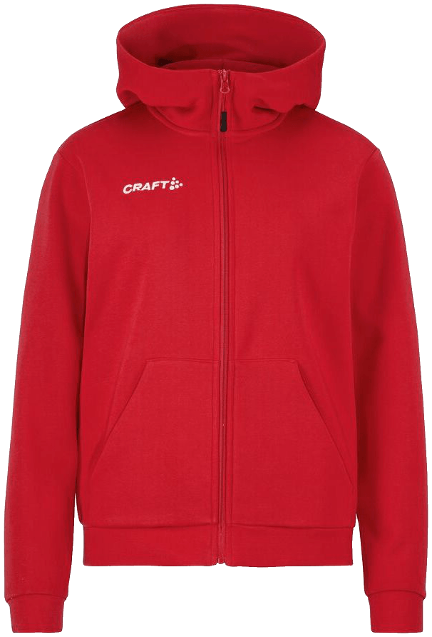 Craft Community 2.0 Kapuzenjacke Logo, XXL, rot/weiß