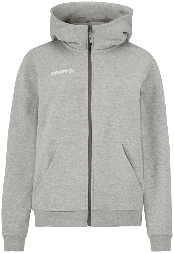 Craft Community 2.0 Kapuzenjacke Logo, XXL, grau/weiß