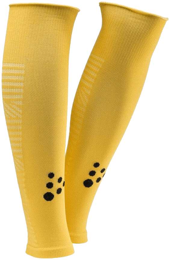 Craft Extend 2.0 Stutzen Sleeve, Senior, gelb/schwarz