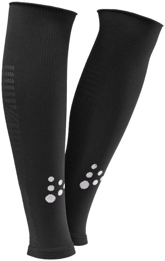Craft Extend 2.0 Stutzen Sleeve, Senior, schwarz/weiß