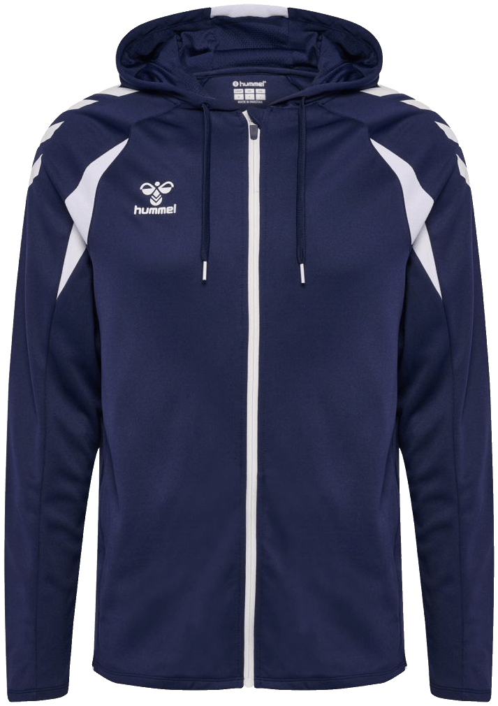 Hummel Core 2.0 Trainingsjacke mit Kapuze, 3XL, marine/weiß