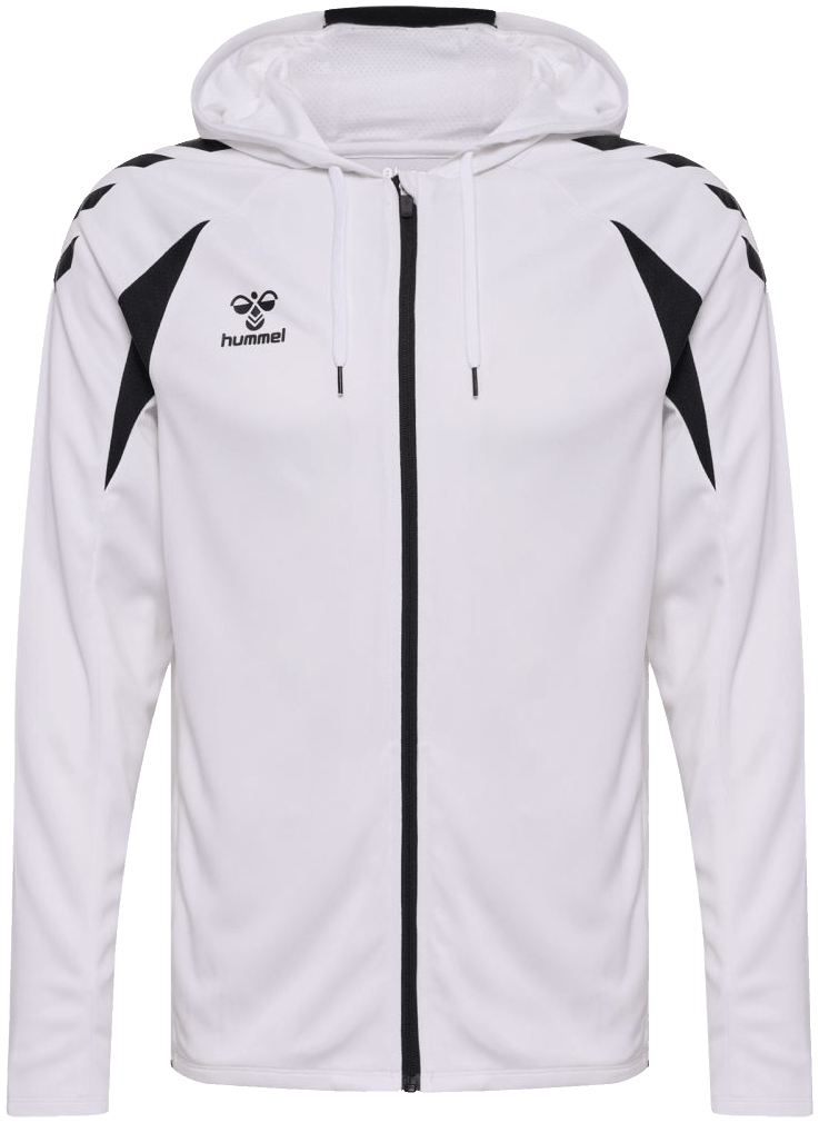 Hummel Core 2.0 Trainingsjacke mit Kapuze, 3XL, weiß/schwarz