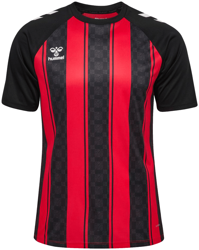 Hummel Trikot Match Striped, 3XL, rot/schwarz