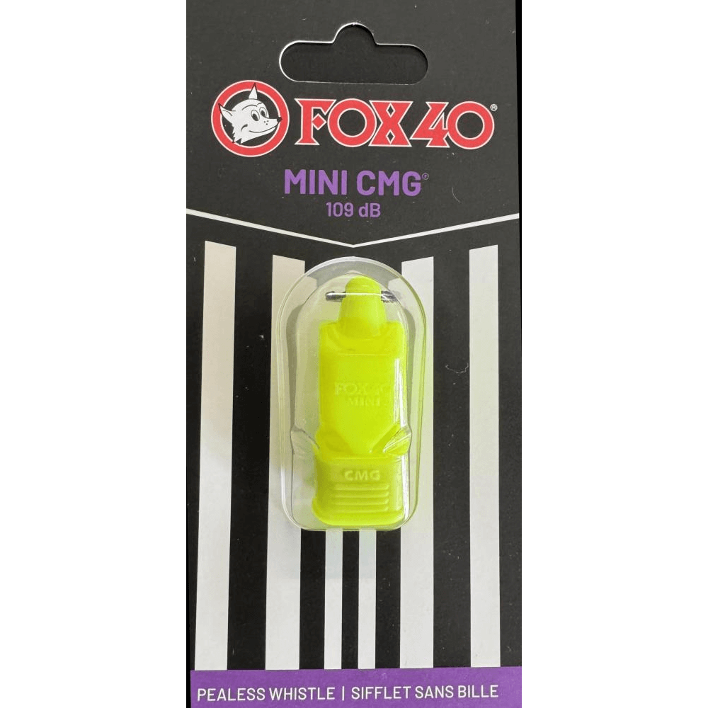 Fox 40 Schiedsrichter Pfeife Mini CMG, One Size, neongelb