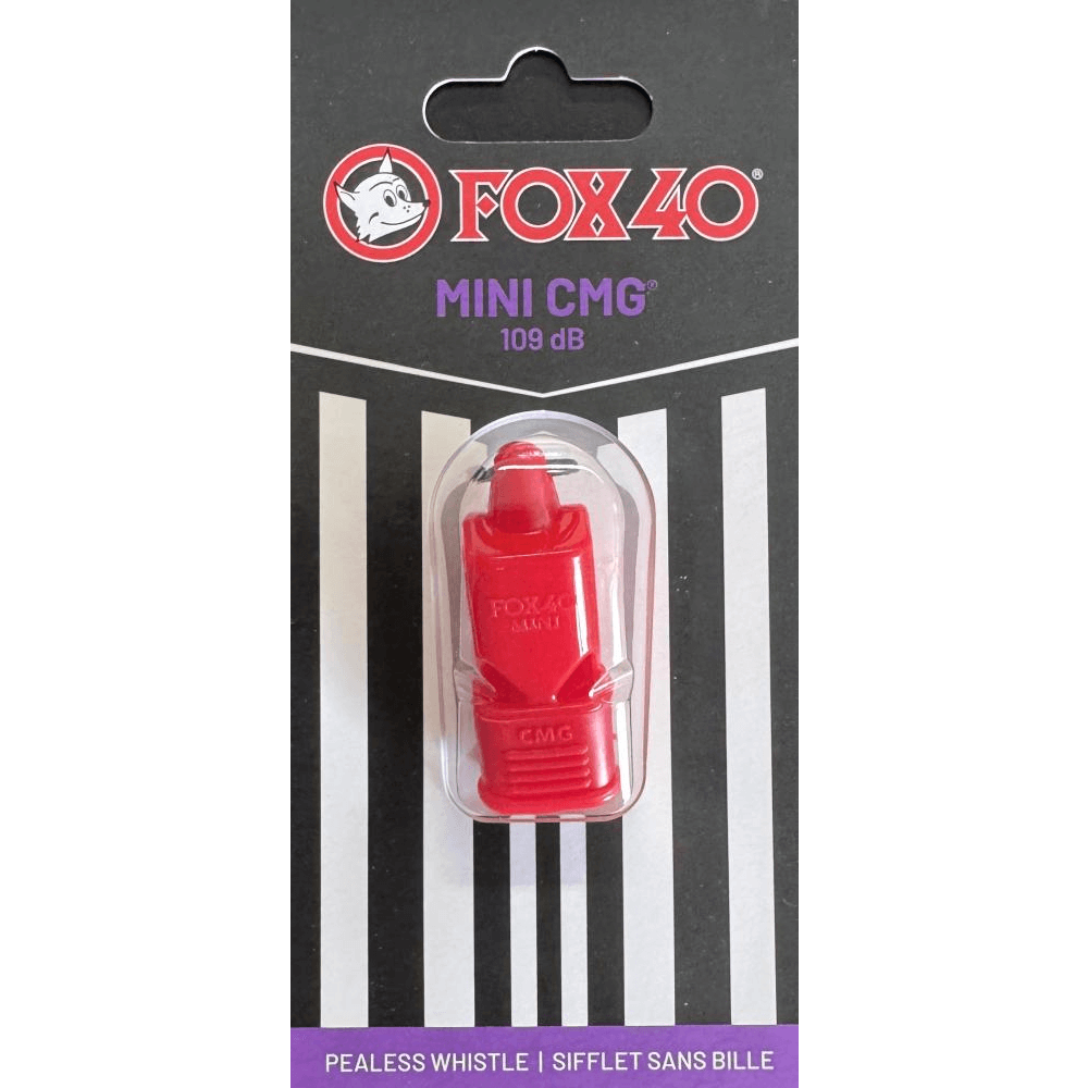 Fox 40 Schiedsrichter Pfeife Mini CMG, One Size, rot