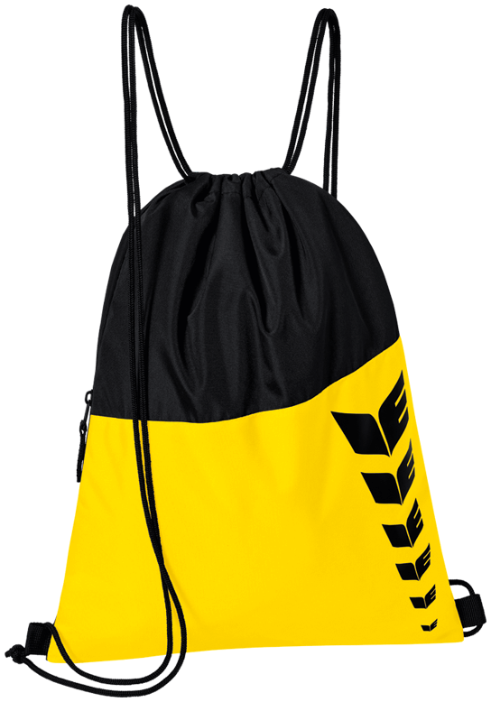 Erima Six Wings Turnbeutel, One Size, gelb/schwarz