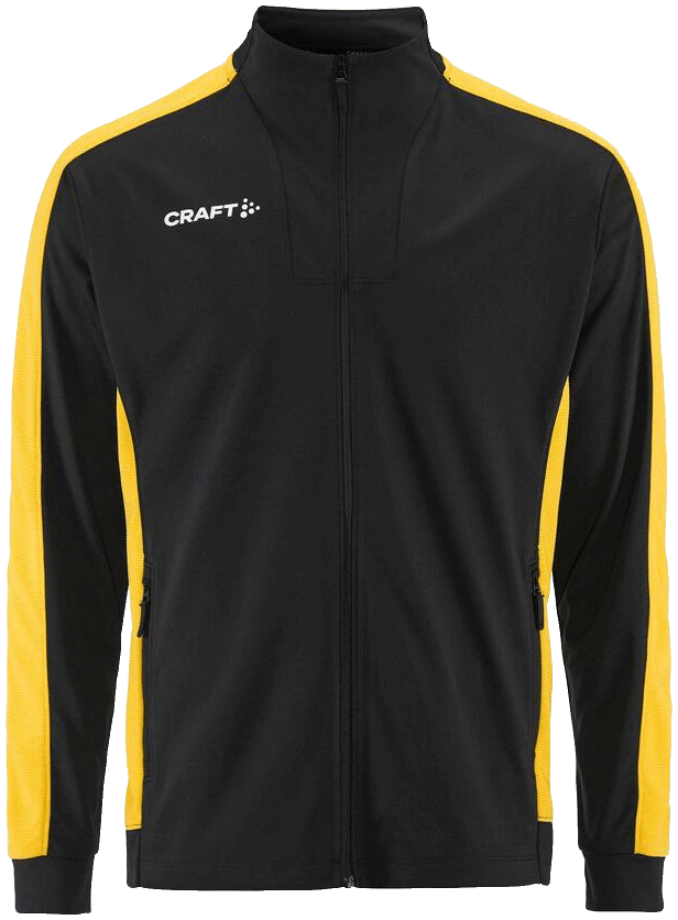 Craft Evolve 2.0 Contrast Trainingsjacke, 3XL, schwarz/gelb