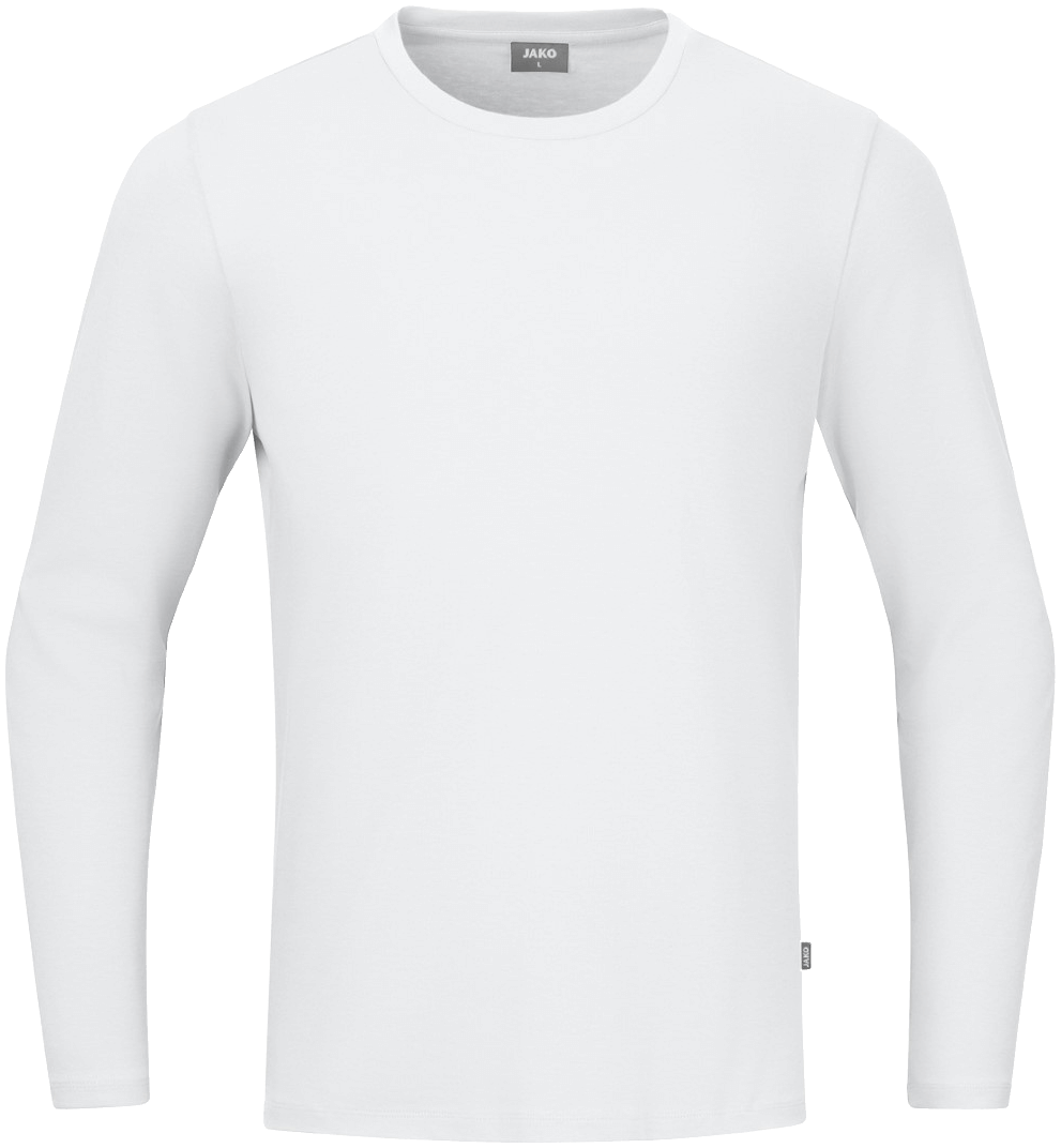 Jako Fußball Longsleeve Organic Unisex, 5XL, weiß