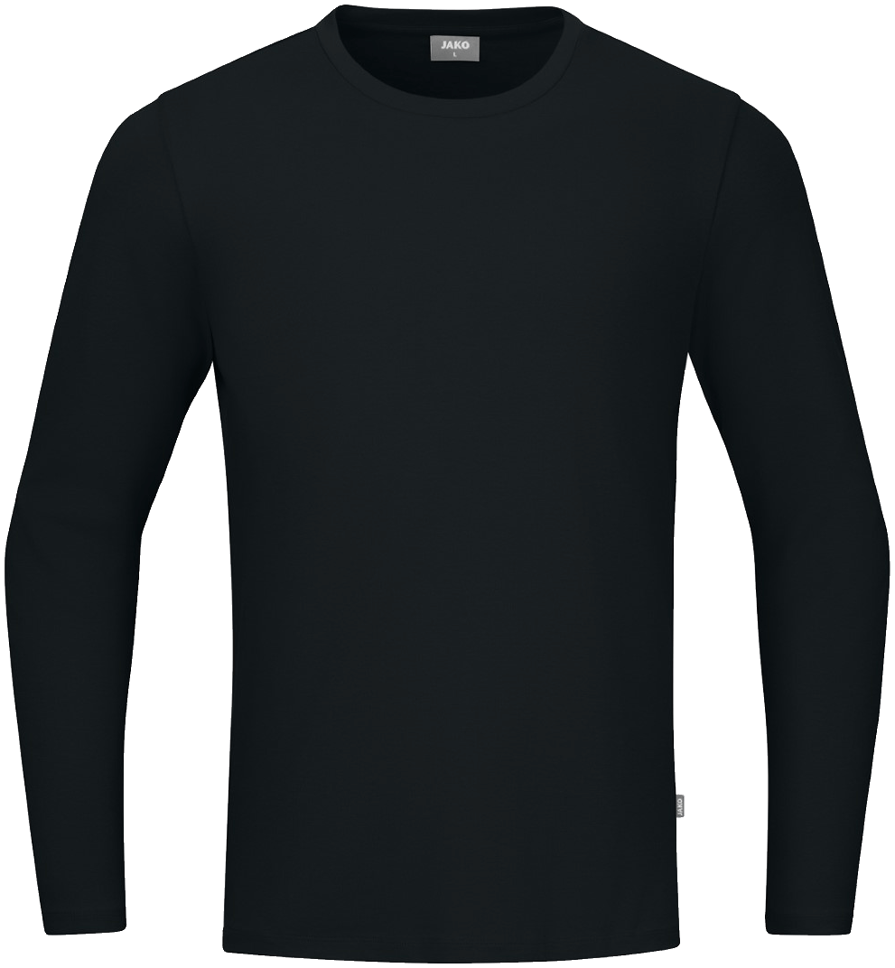 Jako Fußball Longsleeve Organic Unisex, 5XL, schwarz