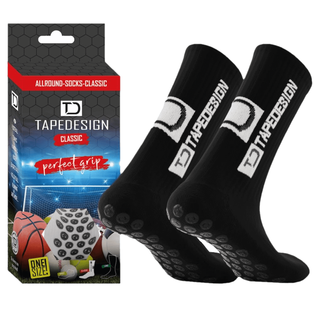 Tapedesign Allround Socken “Classic” schwarz Gr 37–48