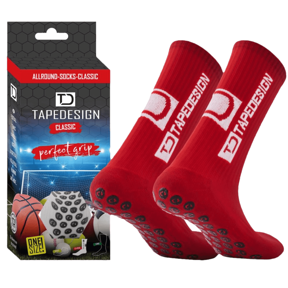 Tapedesign Allround Socken “Classic” rot Gr 37–48