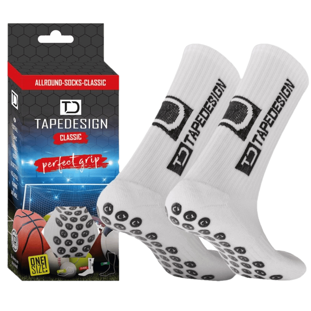 TAPEDESIGN Allround Socken “Classic” weiss Gr 37–48