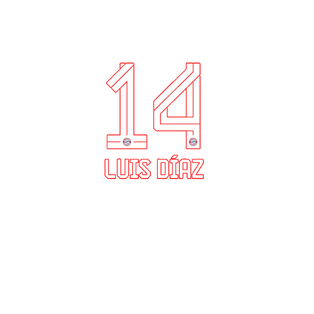 Spielername Fc Bayern München Heimtrikot 25/26, Diaz, Diaz