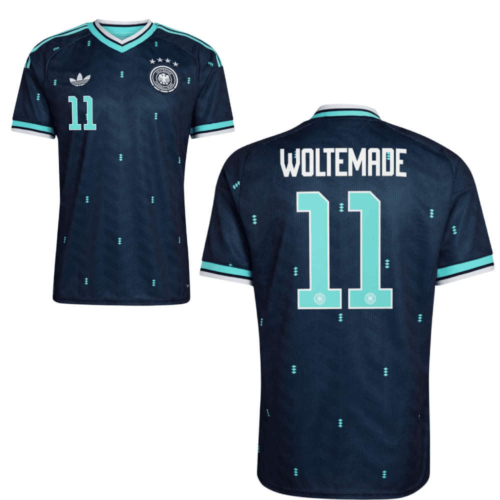 Spielername DFB WM 2026 Auswärtstrikot Herren Kinder, WoltemadeK, Woltemade