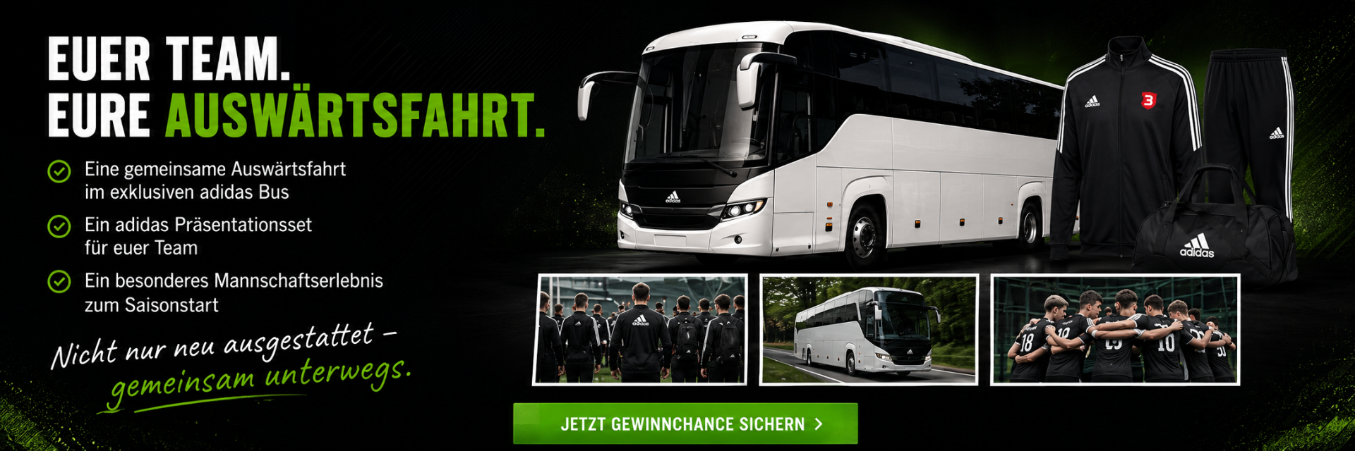Euer Team. Eure Auswärtsfahrt.